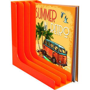 фото Подставка для пластинок record pro угловая оранжевая (пластик)