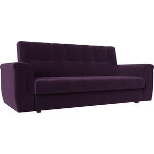 Прямой диван АртМебель Эллиот велюр фиолетовый прямой диван артмебель эллиот велюр
