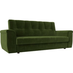 Прямой диван АртМебель Эллиот микровельвет зеленый прямой диван артмебель эллиот микровельвет сиреневый