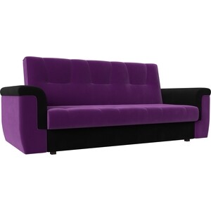 Прямой диван АртМебель Эллиот микровельвет фиолетовый черный прямой диван артмебель эллиот микровельвет сиреневый