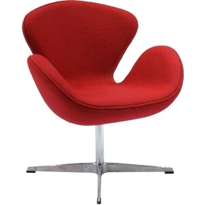Кресло Bradex Swan chair красный кашемир (FR 0001) кресло bradex egg chair красный натуральная кожа fr 0806