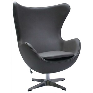 Кресло Bradex Egg Chair серый (FR 0567) кресло bradex egg chair красный натуральная кожа fr 0806