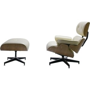 Комплект Bradex Кресло Eames lounge Chair и оттоманка Eames lounge Chair бежевая (FR 0596)