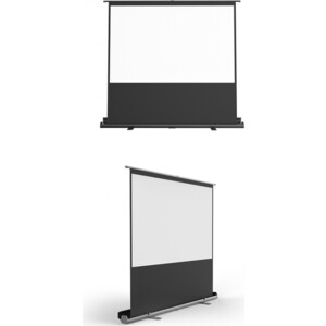Экран для проектора S'OK Cinema SCPSF-91x122 60'' 4:3 переносной, напольный, ручной, черный корпус