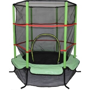 Детский батут Капризун с сеткой 140 см зеленый (AL-140-green) шатер с москитной сеткой зеленый 3х3х2 65 м четырехугольный с двойной крышей green days