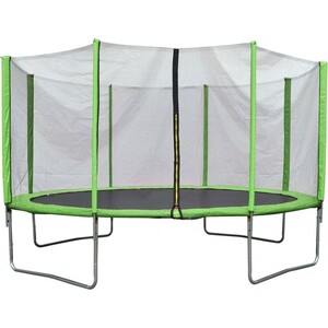 Батут Капризун с лестницей и внешней сеткой 360 см зеленый (AL-out360-green)