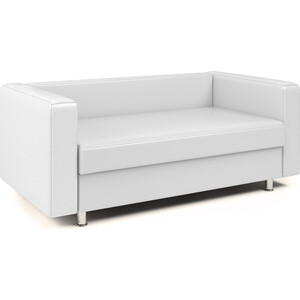 Диван офисный Шарм-Дизайн Бит белый диван кровать шарм дизайн опера 130 фиолетовая рогожка и париж