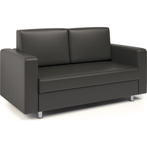 Диван офисный Шарм-Дизайн Бит с подушками коричневый диван кровать шарм дизайн опера 130 фиолетовая рогожка и париж