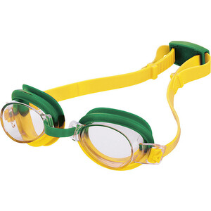 Очки для плавания Fashy TOP Jr арт. 4105-02, прозрачныеые линзы, желто-зелен оправа