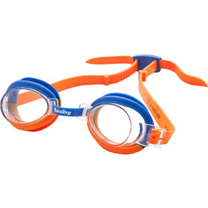 Очки для плавания Fashy TOP Jr арт. 4105-37, прозрачныеые линзы, оранж-синяя оправа