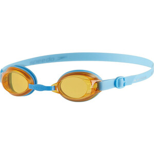 Очки для плавания Speedo Jet Jr арт. 8-092989082A, ораньжевые линзы, голубая оправа