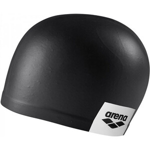 фото Шапочка для плавания arena logo moulded cap арт. 001912201, черный, силикон