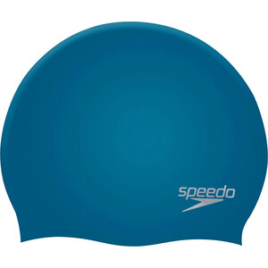 фото Шапочка для плавания speedo plain molded silicone cap арт. 8-709842610, синий, силикон
