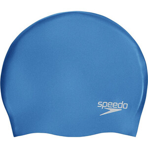 фото Шапочка для плавания speedo plain molded silicone cap арт. 8-70984d437, голубой, силикон