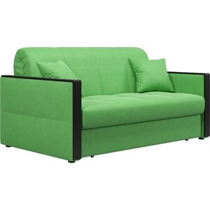 Диван Агат Лион 1.6 - Velutto 31 зеленый/накладка венге диван угловой мебелико венеция микровельвет зеленый правый