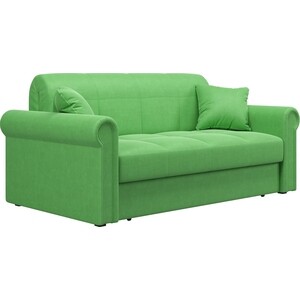 Диван Агат Палермо 1.4 - Velutto 31 зеленый/кант Velutto 31 зеленый диван угловой мебелико венеция микровельвет зеленый левый