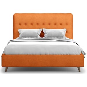 Кровать Агат Bergamo 160 Lux Velutto 27 кровать чердак со шкафом капризун капризун 9 р441 оранжевый