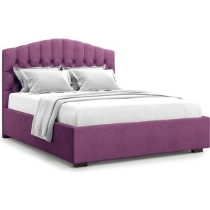 Кровать Агат Lugano 160 с подъемным механизмом - Velutto 15 кровать мебелико далия микровельвет фиолетовый