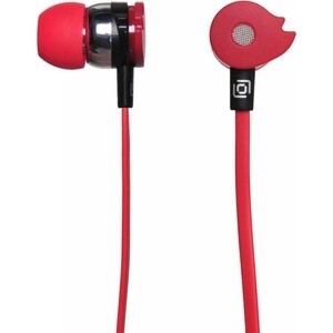Наушники Oklick HP-S-210 1.2м красный проводные в ушной раковине (D1-1) наушники проводные вакуумные белые с микрофоном 1 2 м