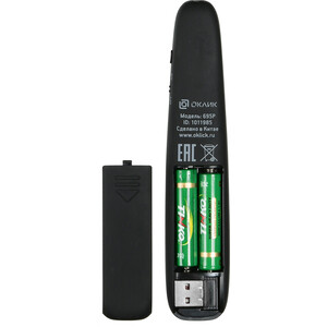Презентер Oklick 695P Radio USB (30м) черный 695P Radio USB (30м) черный - фото 4