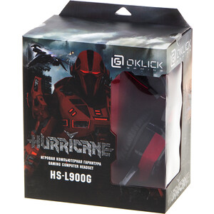 Гарнитура Oklick HS-L900G HURRICANE черный 1.85м мониторные оголовье (HS-L900G) HS-L900G HURRICANE черный 1.85м мониторные оголовье (HS-L900G) - фото 5