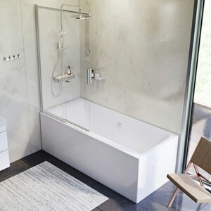 Акриловая ванна Am.Pm Inspire 2.0 180x80 с каркасом, душем и шторкой (WK52EB) акриловая ванна excellent