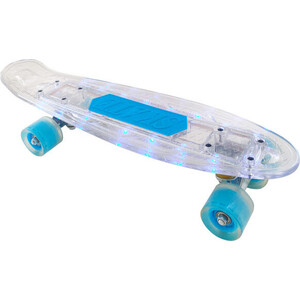 фото Скейт navigator пластик, со свет.эффектами, 56х15х11см, белый