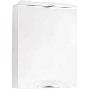 Зеркальный шкаф Style line Жасмин-2 Люкс 50 с подсветкой, белый (ЛС-000010038) зеркальный шкаф акватон стоун 80 грецкий орех с подсветкой 1a228302sxc80