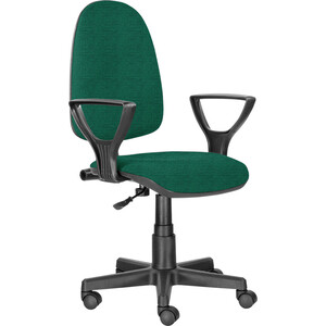 Кресло офисное Brabix Prestige Ergo MG-311 регулируемая эргономичная спинка, ткань зеленое С-34 (532421) кресло компьютерное brabix premium rapid gm 102 экокожа ткань черное зеленое 532419