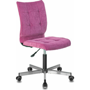 Кресло офисное Brabix Stream MG-314 без подлокотников пятилучие серебро, ткань малиновое LT-15 (532394) кресло brabix stream mg 314 малиновый