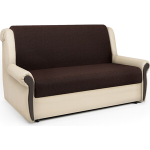 Диван-кровать Шарм-Дизайн Аккорд М 160 рогожка шоколад и экокожа беж прямой диван аккорд бд