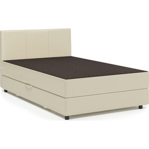 Кровать Шарм-Дизайн Классика 140 рогожка шоколад и экокожа беж кровать тахта можга красная звезда р425 бук