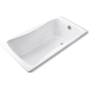 Чугунная ванна Jacob Delafon Bliss 170x75 без отверстий для ручек (E6D902-0) полотенцедержатель am pm bliss a55335464