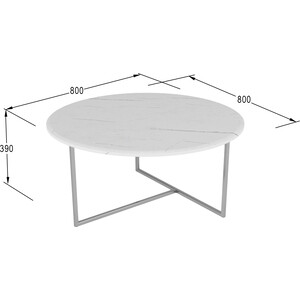 фото Стол журнальный калифорния мебель маджоре белый мрамор