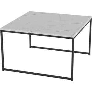 Стол журнальный Мебелик Овер белый мрамор журнальный столик like квадратный 55x55 см
