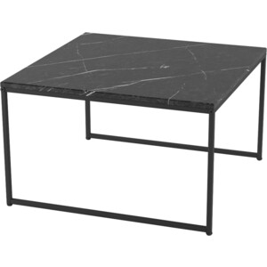 Стол журнальный Мебелик Овер черный мрамор журнальный столик like квадратный 55x55 см