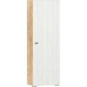 Шкаф для одежды Сильва НМ 011.18 Snow wood белое дерево (ПВХ) 1 кат., дуб бунратти