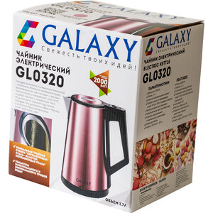 Чайник электрический GALAXY GL0320 розовое золото