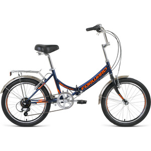 фото Велосипед forward arsenal 20'' 2.0 (2020) 14'' темно-синий/оранжевый