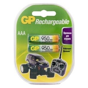 Аккумулятор GP 95AAAHC AAA NiMH 950mAh (2шт) аккумулятор aaa perfeo 950mah 2 штуки pf aaa950 2bl pl