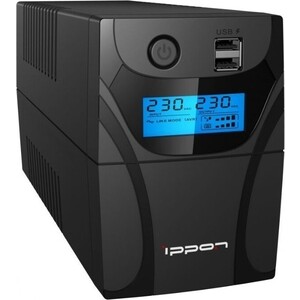 1030299 Ippon Back Power Pro II 500 New 300Вт 500ВА black (1030299) ибп ippon back verso 600 300вт 600ва