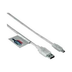 фото Кабель hama 00039744 usb a(m) mini usb b (m) 0.75м прозрачный