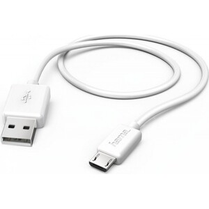 фото Кабель hama 00173628 micro usb b (m) usb a(m) 1.4м белый