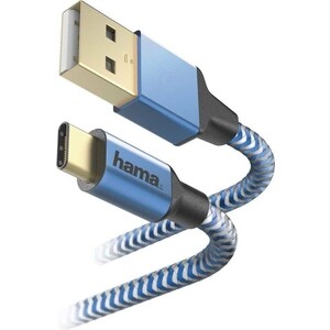 фото Кабель hama 00178295 usb type-c (m) usb 2.0 (m) 1.5м синий