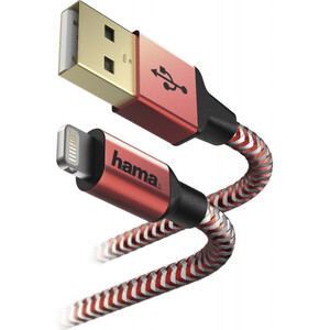 фото Кабель hama 00178299 lightning (m) usb a(m) 1.5м красный