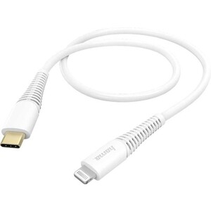 фото Кабель hama 00183309 lightning usb type-c (m) 1.5м белый