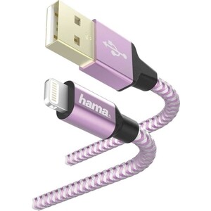 

Кабель HAMA 00187202 Lightning USB 2.0 (m) 1.5м фиолетовый, 00187202 Lightning USB 2.0 (m) 1.5м фиолетовый