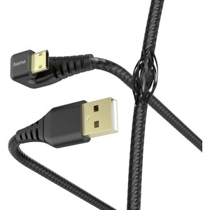 фото Кабель hama 00187220 microusb (m) угловой usb 2.0 (m) 1.5м черный