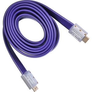 Кабель аудио-видео Buro HDMI 1.4 HDMI (m)/HDMI (m) 3м. черный (HDMI19M-19M FLAT3)