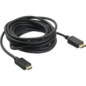 Кабель аудио-видео Buro v. 1.2 DisplayPort (m)/HDMI (m) 5м. Позолоченные контакты черный (BHP DPP_HDMI-5)